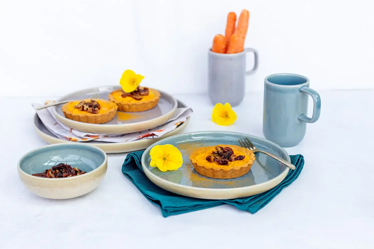 Set de saladiers Pastello | 5 pièces | Bleu | Grès | Fabriqué au Portugal