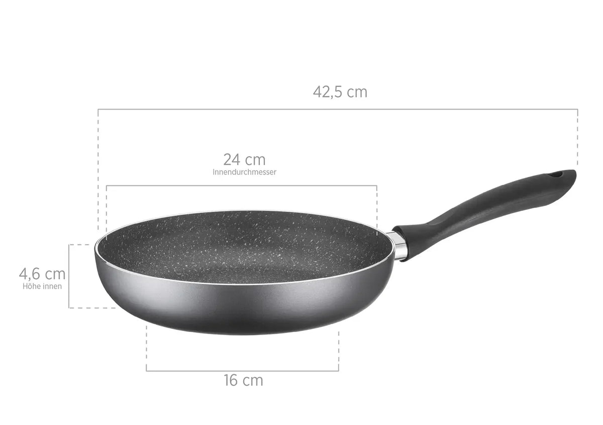 Solido Cookware Set | 6-piece | Black | Pressed Aluminum
