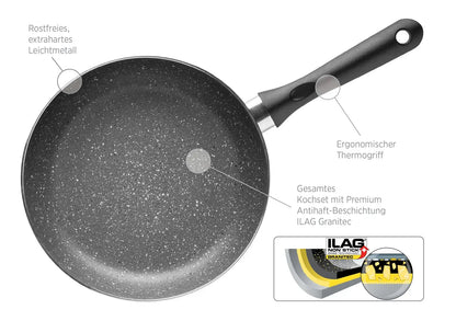 Solido Cookware Set | 6-piece | Black | Pressed Aluminum