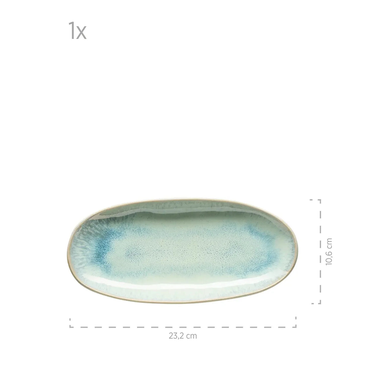 Nordic Frost Dinnerware Set | 3-Piece | Green | Stoneware