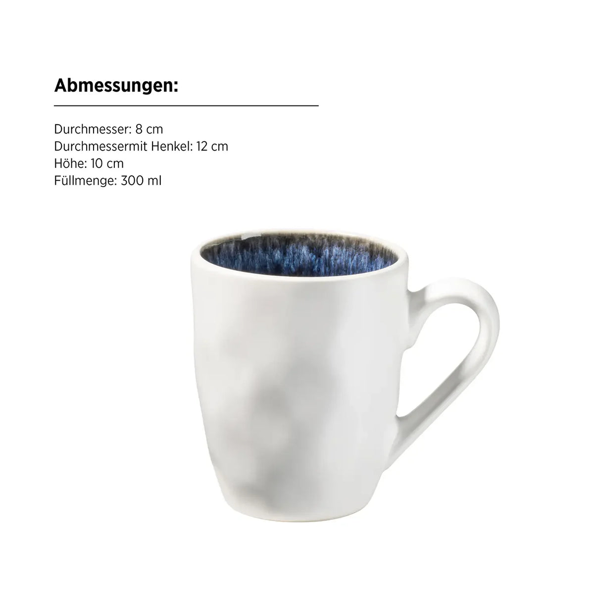 Nordic Frost Kombiservice | 16-tlg. | Blau | Steinzeug