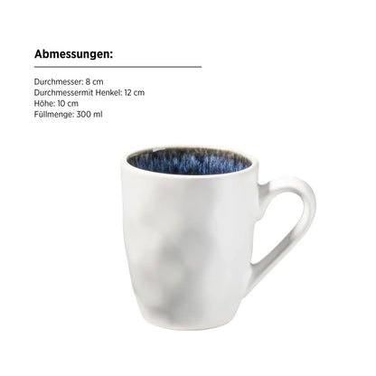 Nordic Frost Kombiservice | 16-tlg. | Blau | Steinzeug