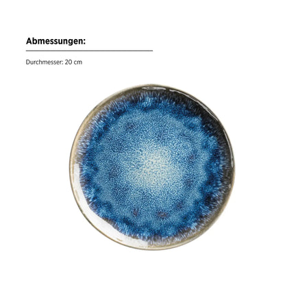 Nordic Frost Kombiservice | 16-tlg. | Blau | Steinzeug