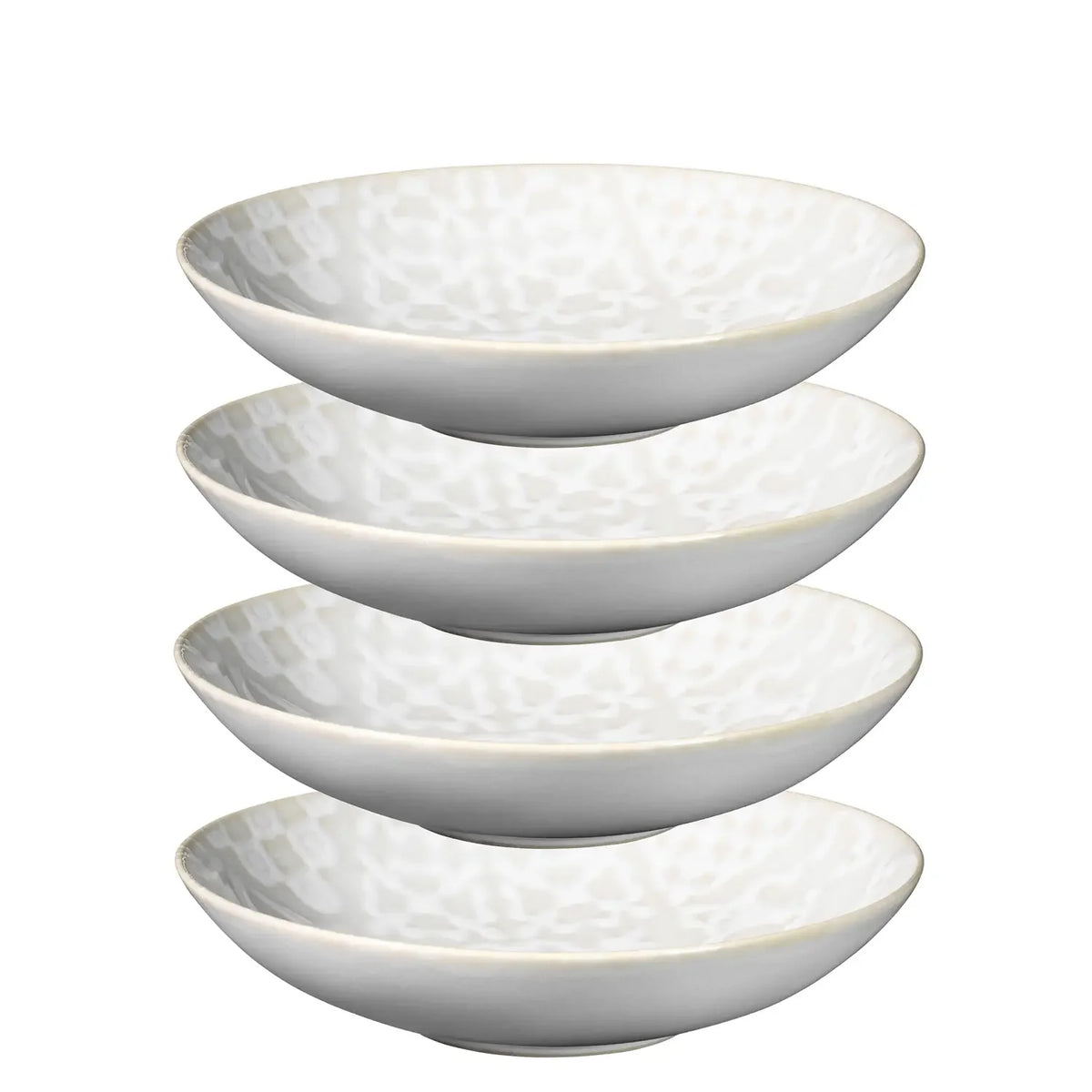 Azulejo Blanc Teller tief. | 4-tlg. | Weiß | Steinzeug | Made in Portugal