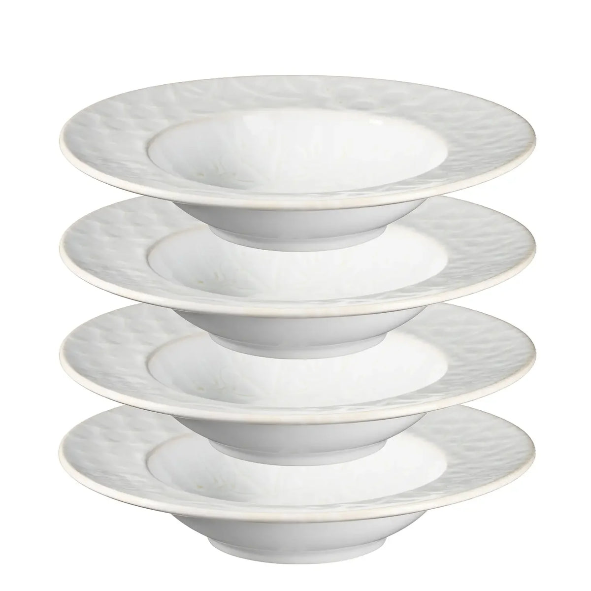 Azulejo Blanc Pastateller | 4-tlg. | Weiß | Steinzeug | Made in Portugal