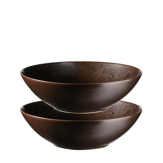 Bronzo Schüssel. | 2-tlg. | Schwarz | Steinzeug | Made in Portugal