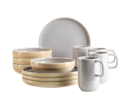 Pastello Frühstücksset | 12-tlg. | Flieder | Steinzeug | Made in Portugal