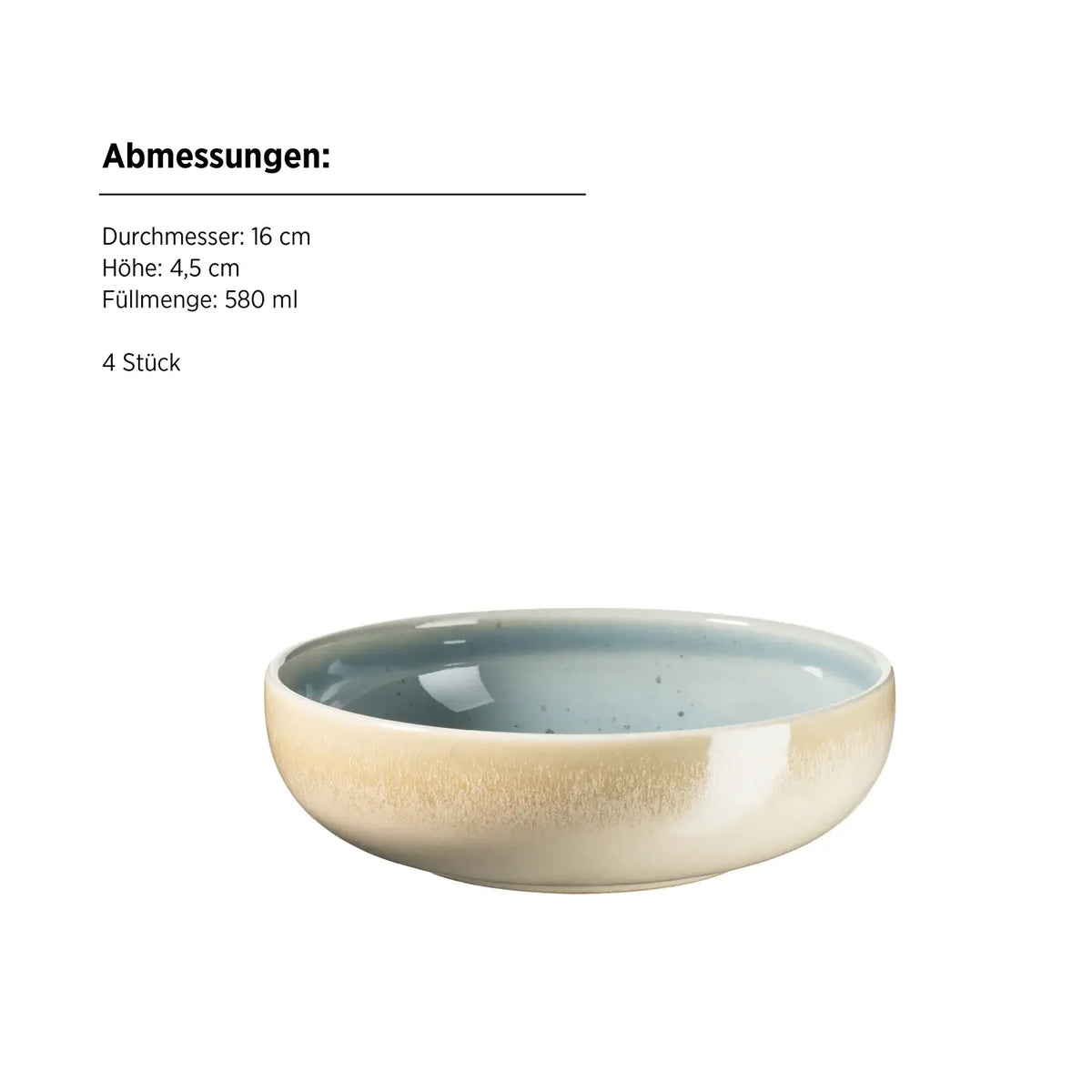 Pastello Frühstücksset | 12-tlg. | Blau | Steinzeug | Made in Portugal