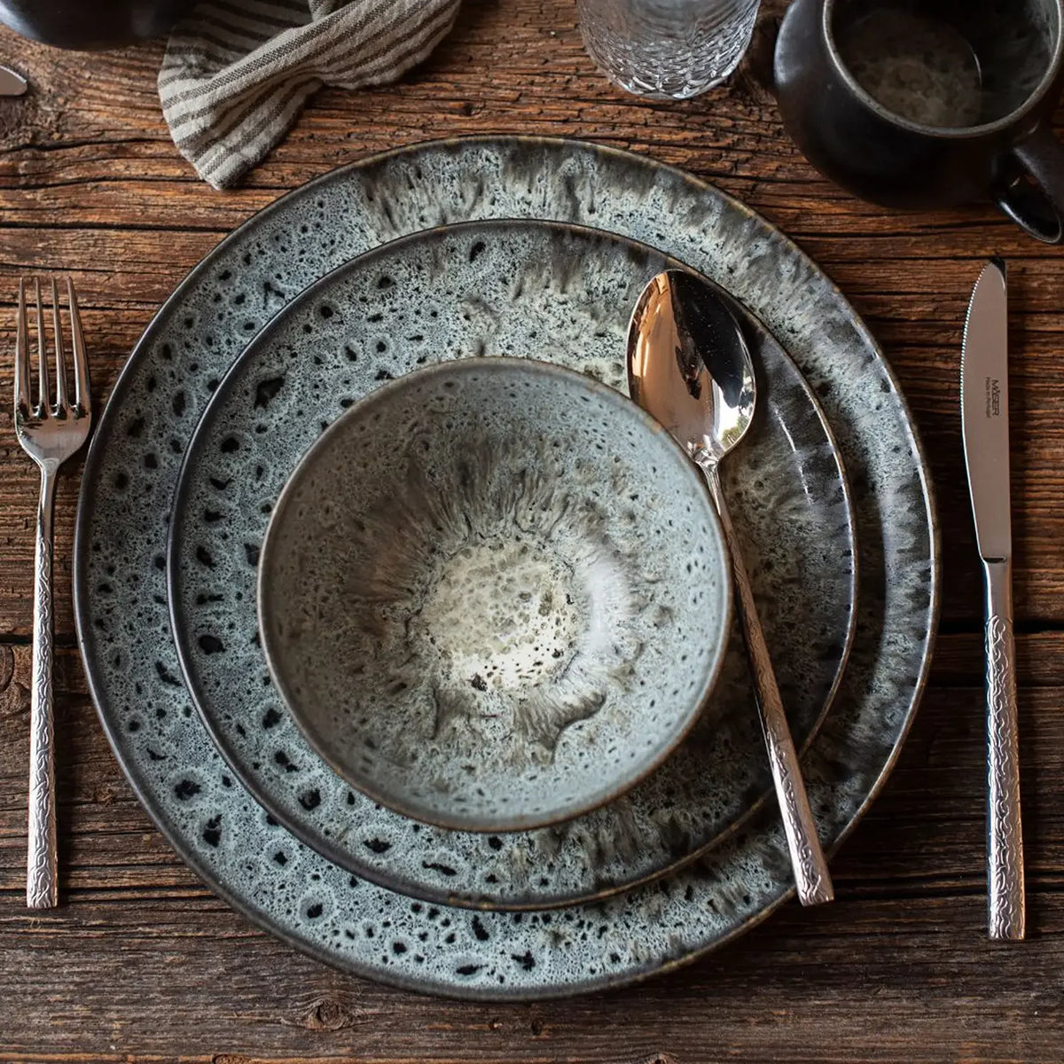 Nova Bowl | 4-pc. | Grey | Stoneware | Made in Portugal