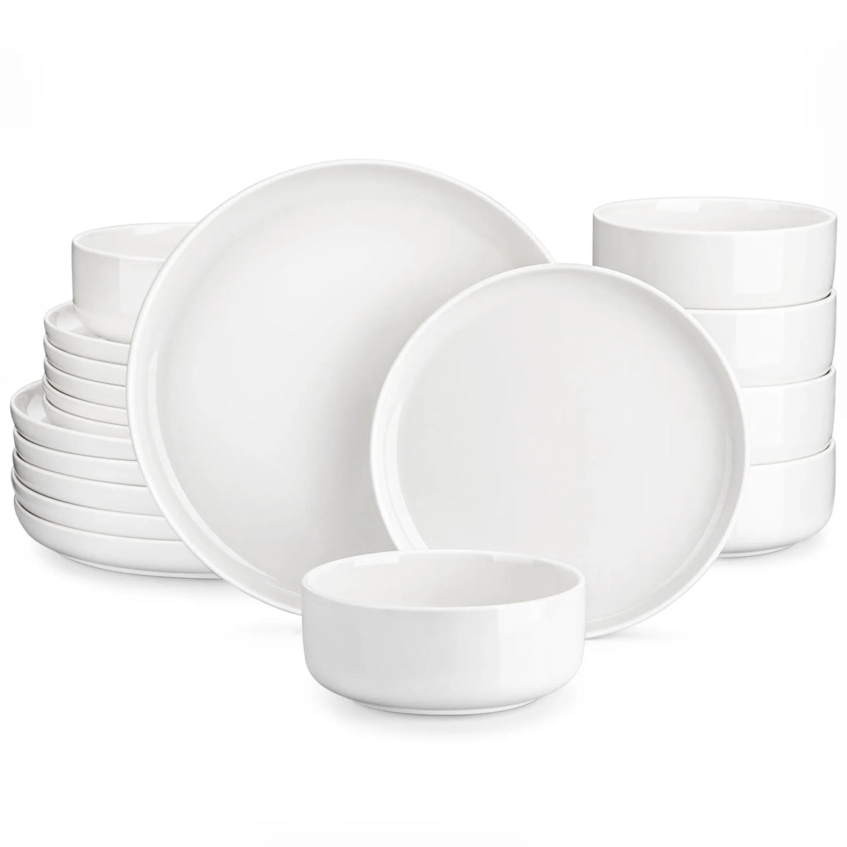 "Nordic" Kollektion | Geschirr Set 18/36-tlg. | weiß | Porzellan - Töpferkunst | Steingut Geschirrsets